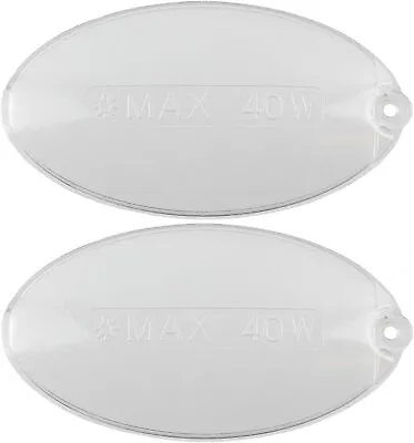 Cooker Hood Light Diffuser/Lens Oval Cover Plate (Pack Of 2 100mm X 52mm) • £17.81