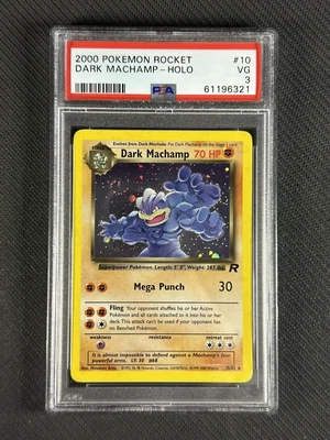 $2.25 • Buy Pokemon Card PSA 3 VG Dark Machamp 2000 Team Rocket Ultra Rare Holo WotC #10