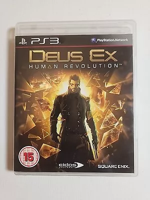 Deus Ex Human Revolution Sony Playstation 3 PS3 Game PAL With Manual • $7.90