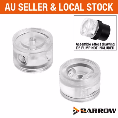 Barrow PC Water Cooling Acrylic PMMA Pump Top Head For D5 / MCP655 / SPG40A Pump • $55