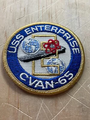 Cold War/1950/60s? US NAVY PATCH-USS ENTERPRISE-CVAN-65-ORIGINAL USN BEAUTY! • $3.61