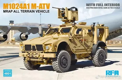 Rye Field Model 1/48 M1024A1 M-ATV (MRAP All Terrain Vehicle) W/Full Interior • $48.22