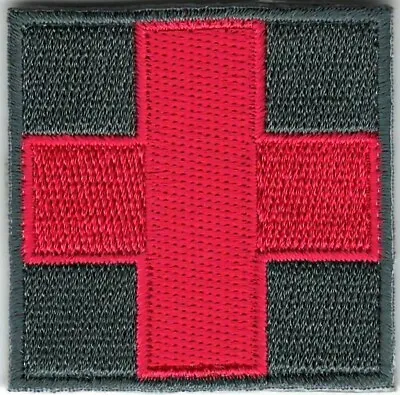 Grey Gray ACU Medic Paramedic Med Kit Patch Fits For VELCRO® BRAND Loop Fastener • $3.99