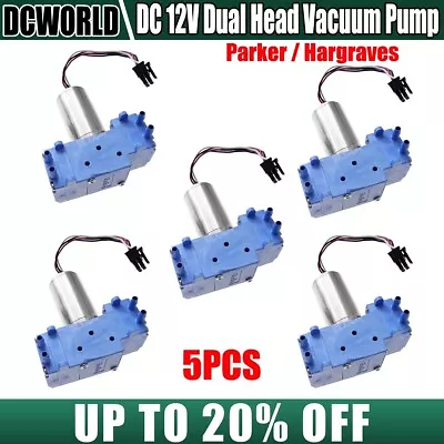 5X BLDC Brushless Motor 12VDC Miniature Vacuum Diaphragm Pump Dual Head Air Pump • $99.99