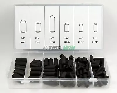 $12.94 • Buy 80 Pc Carburetor & Vacuum Rubber Cap Assortment Set 5/32  -3/8  Auto Repair Kit