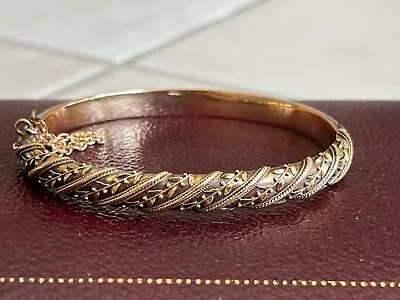 15ct Gold Antique Victorian Etruscan Bangle  • £545