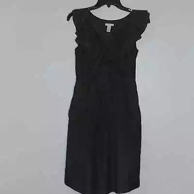 J Crew Sleeveless Silk Blend Dress With Pockets Brown Size 0 • $17.77