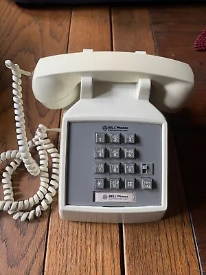 Vintage Bell Phone Cream Model Basic TT-51460 Push Button Desk Phone/Pre-Owned • $19