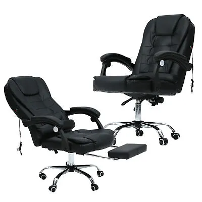 Gaming Ergonomic Massage Reclining Swivel Office Chair Computer Desk • $99.99