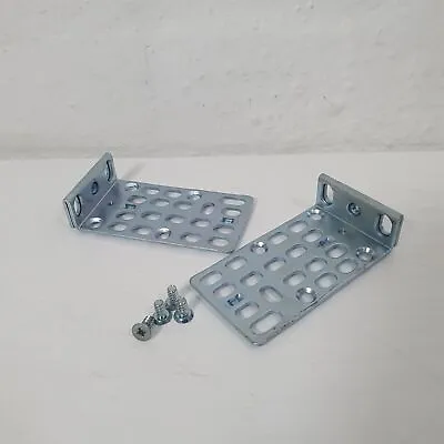 Genuine Cisco 1U Catalyst 2960 3550 3560 3750 Rack Mount Ears Brackets + Screws • £9.99