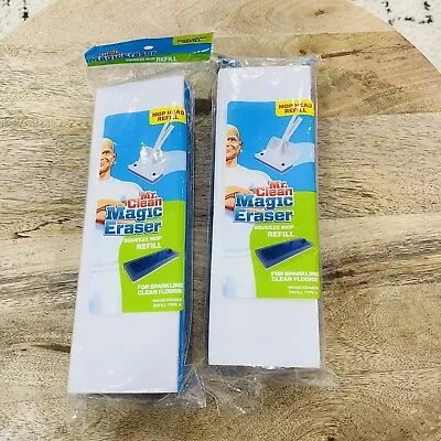 Mr Clean Magic Eraser Mop Refill Lot Of 2 NOS Universal Squeeze Mop Type A  • $17.99