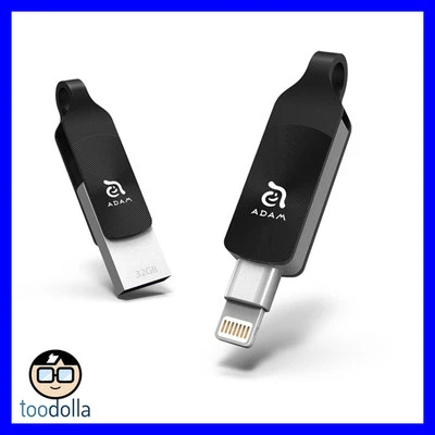 $119.90 • Buy ADAM ELEMENTS IKlips DUO+ Lightning To USB 3.1 Flash Drive, IPhone & IPad, 32GB