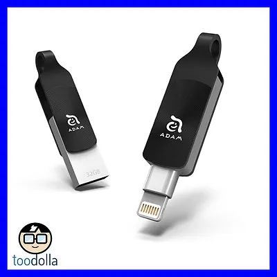 ADAM ELEMENTS IKlips DUO+ Lightning To USB 3.1 Flash Drive IPhone & IPad 32GB • $119.90