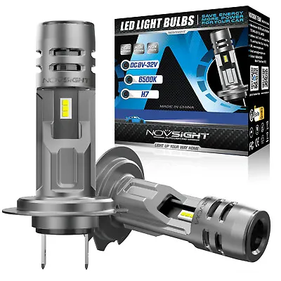 Novsight H7 LED Car Headlight Kit 60W 12000LM Globes Bulbs 6500K White Beam Lamp • $35.99