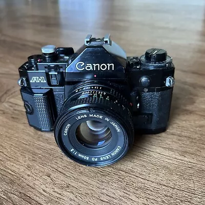 Canon A-1 Film Camera With 50mm Lens • $102.50