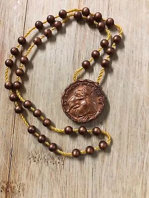 Vintage St Anthony Pray For Us St Lawrence Seminary Mt Calvary Wisconsin Rosary • $20