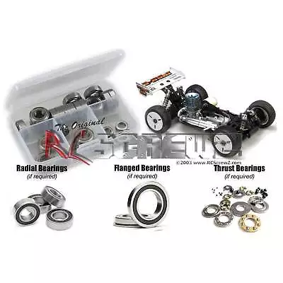 RCScrewZ Rubber Shielded Bearing Kit Mug017r For Mugen Seiki MBX-6/R 1/8th • $49.95