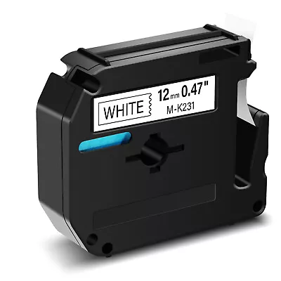 For Brother P-touch PT65 PT85 Label Tape M-K231 MK231 M231 1/2  Black On White • $6.29