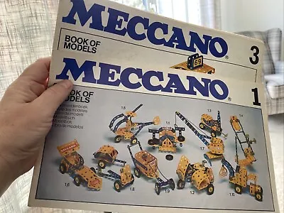 Vintage 1978 Meccano Book Of Models No 1 & 3 Used Condition • £5.50