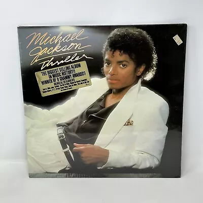 Michael Jackson Thriller 1982 Vinyl LP Epic Hype Sticker New & Factory Sealed • $89.98