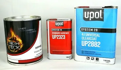 Victory Red Base Coat Paint Gallon & Clear Coat GM WA9260 HFP450 HIGH TECK/UP • $213.98