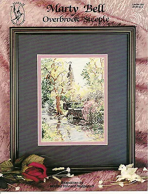 Marty Bell Overbrook Church Steeple Cross Stitch Pattern Leaflet English Country • $5.59