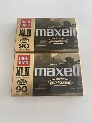 Maxwell XL-II 90-minute High Bias Blank Audio Cassette - New & Sealed • $10.50