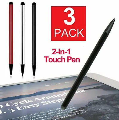 2 In 1 Touch Screen Pen Stylus Universal For IPhone IPad Samsung Tablet Phone PC • $3.89