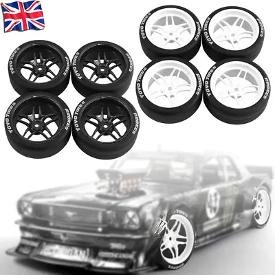 Flat Running Rally Wheel Tires For HPI Kyosho Tamiya 1/10 WRC XV01 TT02 RC Car • £16.99