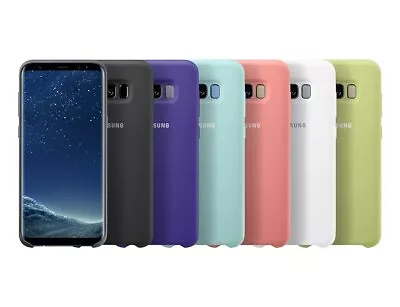 Original Samsung Galaxy S8 S8+ S9+ Plus Genuine Silicone Cover Case  • £2.99