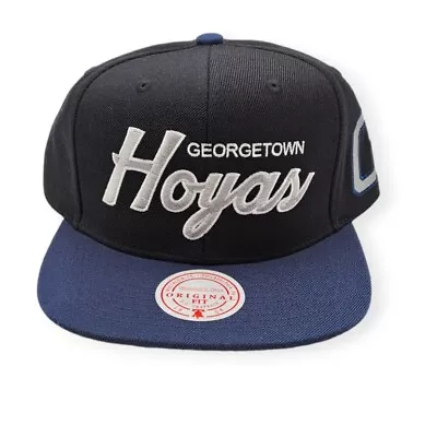 Mitchell & Ness Georgetown Hoyas Team Script 2.0 Adjustable Snapback Hat Cap • $36.99