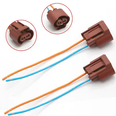 OE 9006 HB4 Female Adapters Wiring Harness Sockets W/ 5  Wire For Headlight Fog • $8.86