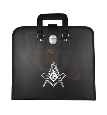 Masonic Regalia MM/WM Apron Bag Master Mason Pavement & Compass With G Case  • $109.85