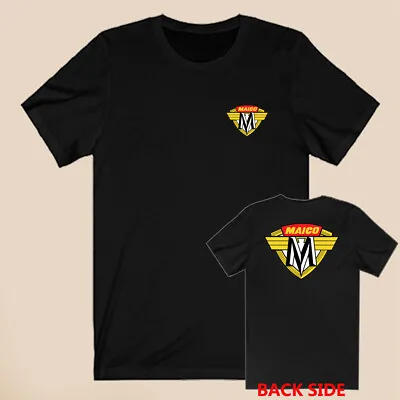 Maico Motorcycles Logo Symbol Men's Black T-Shirt Size S-5XL • $24.99