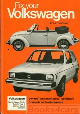 Volkswagen Shop Manual Service Repair Fix Your Book Johnson 54-83 • $29.95