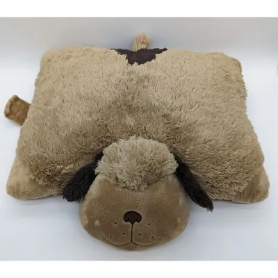 My Pillow Pets Snuggly Puppy Tan Brown 18  Plush Dog Super Soft Stuffed Animal • $11.19