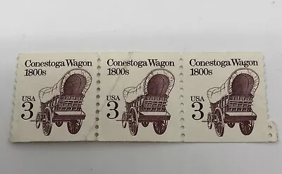 Conestoga Wagon-1800's 3 Cent Stamps 3 New Unused Collectible Stamps • $9.99