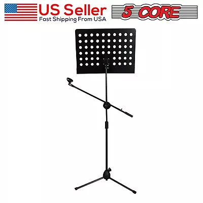 5Core Sheet Music Stand 2-IN-1 Professional Portable With Detachable Mic Stand • $24.99