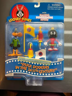 Vintage Looney Tunes Duck Dodgers And Marvin The Martian 2pack Set Playmates Nib • $43