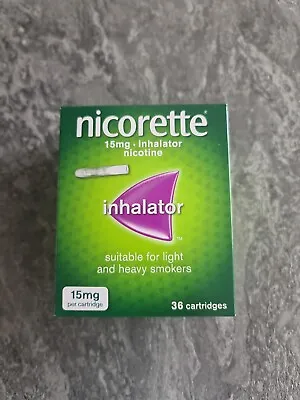 £29.99 • Buy Nicorette Inhalator 15 Mg 36 New