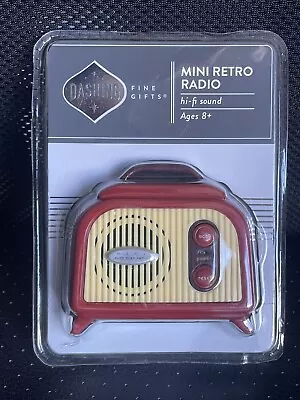 Dashing Mini Retro FM Radio 1.5V Battery Operated Portable Hi-Fi Sound Red NEW • $5.99