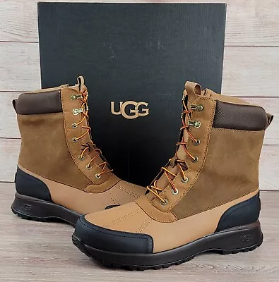 NEW UGG Emmett Duck Boots Men's Size 13 Waterproof Leather Winter Thermal Shoes • $99.80