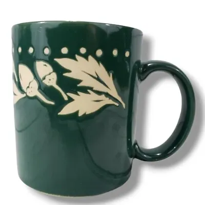 Vintage L.L. Bean Mug Coffee Mug Tea Green Acorn Leaf Made In Japan Vintage Mug • $28.89