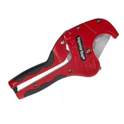 Superior Tool 37118 Steel Black/Red Ratcheting Pipe Cutter 1-5/8 Dia. X 10 L In. • $20.07