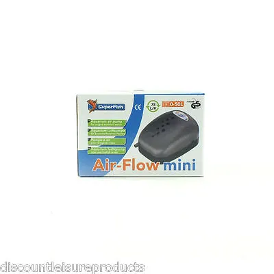 £21.99 • Buy Superfish Air Flow Air Pump Aquarium Fish Tank - Mini 1/2/4 Way Model