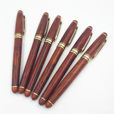 £6.99 • Buy Pen Set Rosewood Ink Pen Wooden Pen Writing Hup With Black Box School Supplies