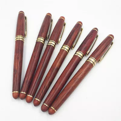 £6.99 • Buy Pen Set Rosewood Ink Pen Wooden Pen Writing Hup With Black Box School Supplies