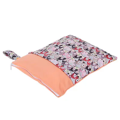 £9.06 • Buy Hot Nappy Storage Bag 2 Zippered Pockets Skin‑friendly Cartoon Pattern Cloth Dia