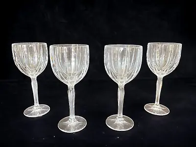 Waterford Marquis Crystal Glasses Omega 8 5/8  Set Of 4 All Purpose Wine Glass • $49.95