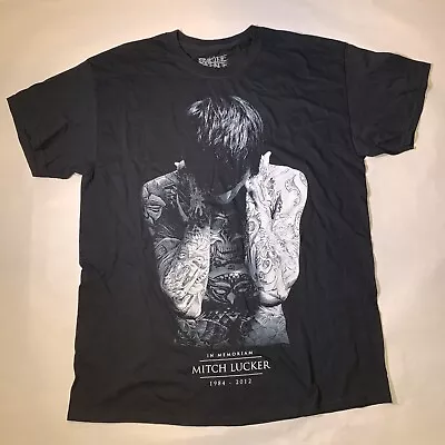 In Memoriam Mitch Lucker 1984-2012 Suicide Silence Band T Shirt Sz L • $30